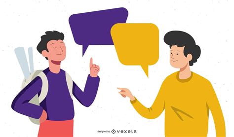 Conversación Concepto Negocios Gente Personajes Descargar Vector