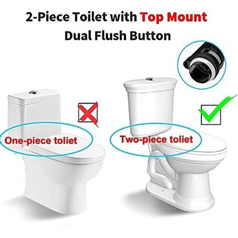 3 Dual Flush Valve And Push Button Dual Flush Toilet Repair Kit Parts Replacement Ebay