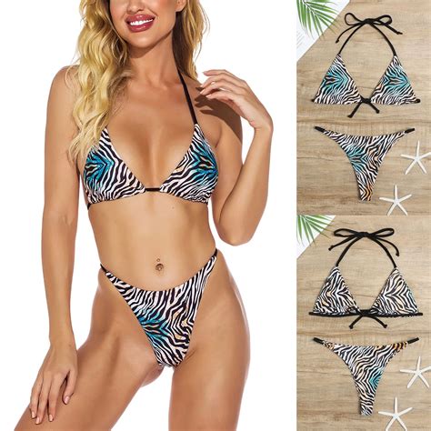 Bikini Taille Haute Pour Femmes Maillot De Bain Deux Pi Ces Sexy Dos