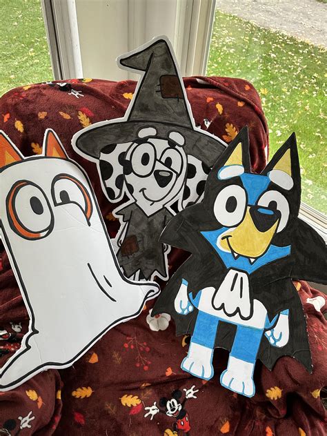 Bluey Cutouts for Trunk or Treat : r/bluey