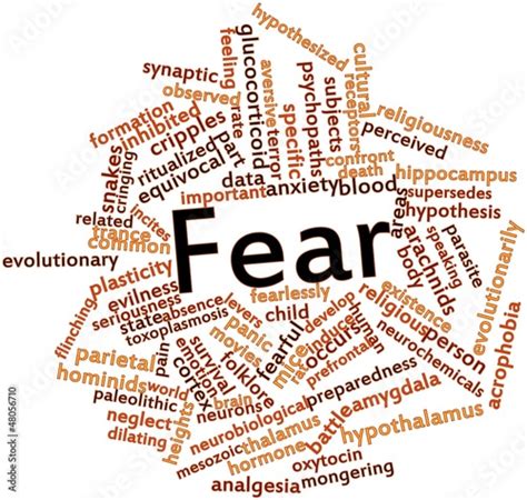 Word Cloud For Fear Stock Illustration Adobe Stock