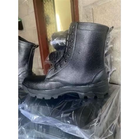 jual sepatu pdl kulit jeruk mil tni polri shopee indonesia