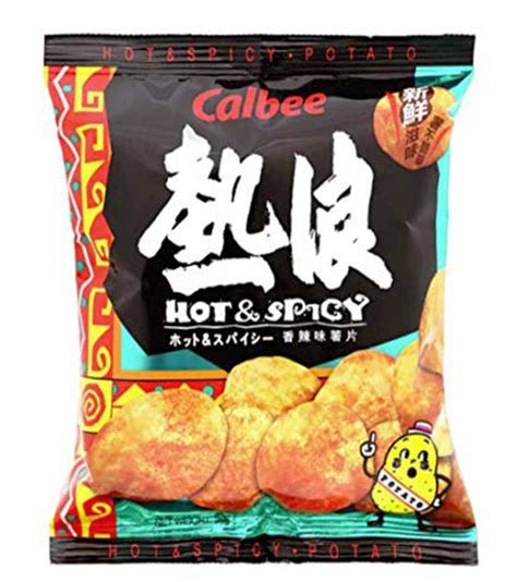 Calbee Potato Chips Hot And Spicy 55g Deans Fujiya