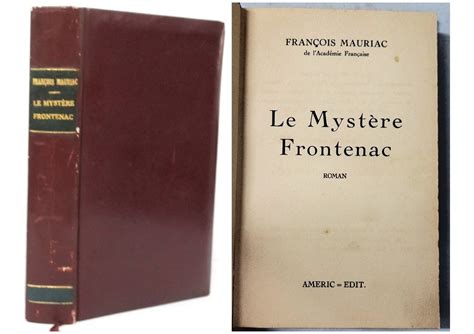 Le Myst Re Frontenac Exemplar Especial O Buquineiro