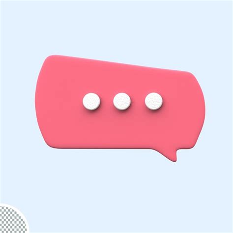 Icono de chat de voz de burbujas rosadas mínimas 3d icono de mensajes