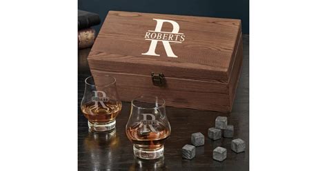 Oakmont Engraved Wood Box Set W Whiskey Glasses Zazzle