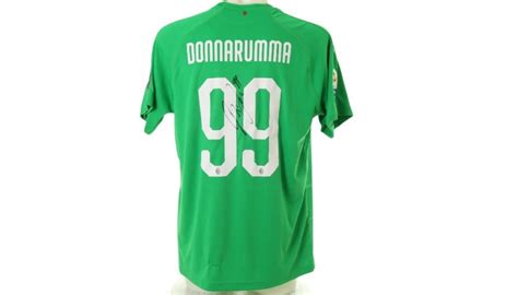 Donnarumma S Ac Milan Signed Match Shirt Charitystars