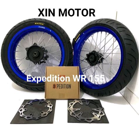 Jual Paket Wheelset Velg Supermoto Super Moto Yamaha WR WR155 Jumbo