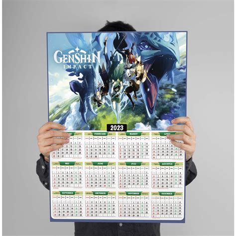 Jual Kalender Anime Genshin Impact Full Bulan Shopee Indonesia