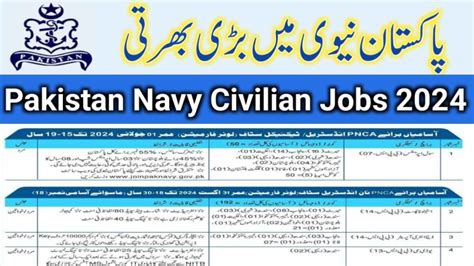 Pak Navy Civilian Jobs Apply Via Joinpaknavy Gov Pk