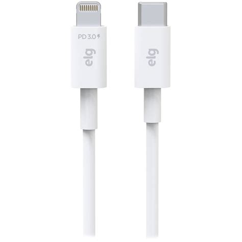 Cabo Usb C Para Lightning M Branco L Pd Elg Cx Un