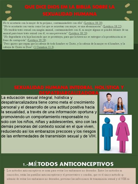 Sexualidad Humana Integral Holística Y Despatriarcalizadora Pdf Control De La Natalidad