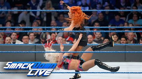 Alexa Bliss Vs Becky Lynch Womens Title Match Smackdown Live Wild