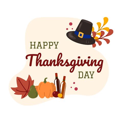 Free Happy Thanksgiving Day Vector Template Edit Online And Download