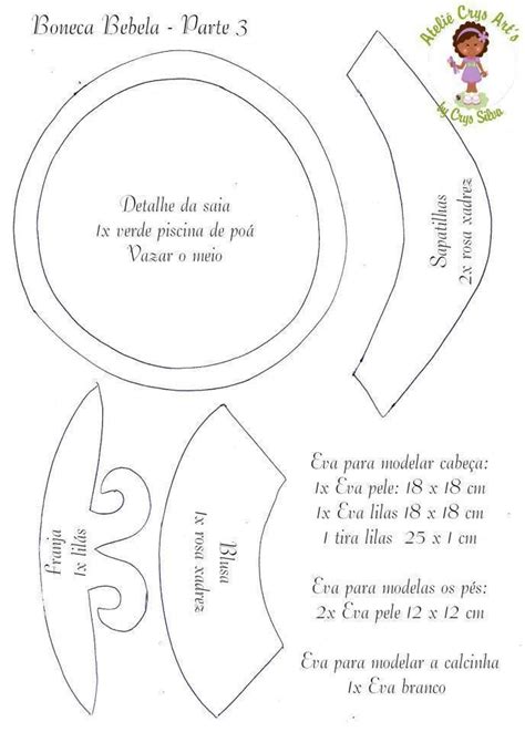 Molde De Fofucha De ATELIE Crys ARTS Fofuchas Moldes Moldes