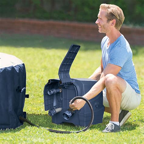 Customer Reviews Intex PureSpa Plus Portable Inflatable Hot Tub Bubble Jet Spa 85 X 28 In Blue