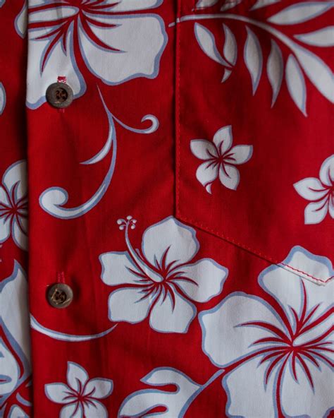 Гавайская рубашка Aloha Republic Hibiscus Party Red - the-bootleggers.ru