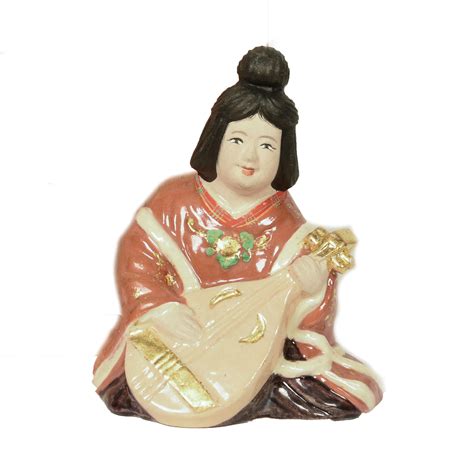 Vintage Japanese Ceramic Figure Of Benten Mi22031 Kazari Ziguzagu