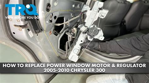 How To Replace Power Window Motor Regulator Assembly