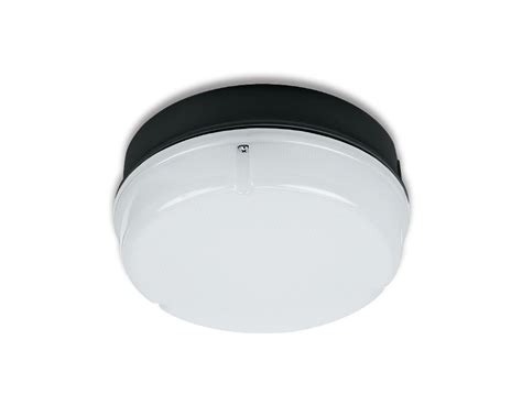 Round W Led Ip Bulkhead Black Warm White Ljy Bl