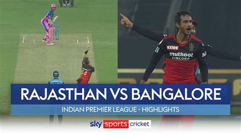 Ipl Highlights Rajasthan Royals Vs Royal Challengers Bangalore