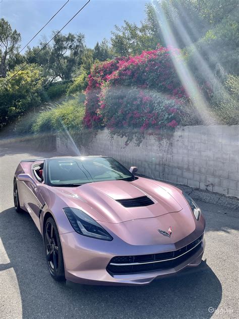 Stunning Pink Metallic Corvette Cabrio Rent This Location On Giggster