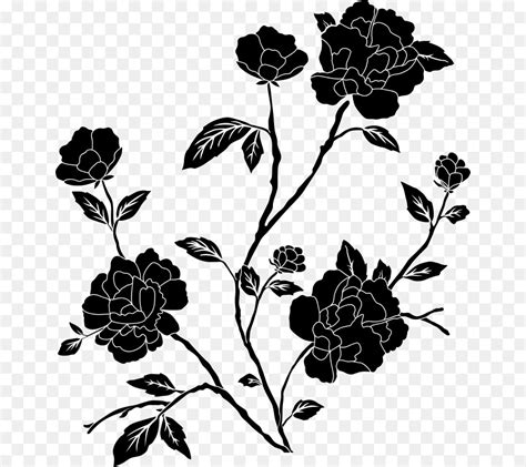 Arco De Flores Preto E Branco Png Para Criar Adicionar Pe As