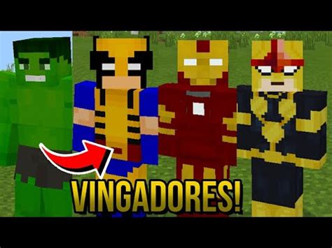 Saiu Addon Mod Dos Vingadores Para O Minecraft Pe Mcpe Youtube