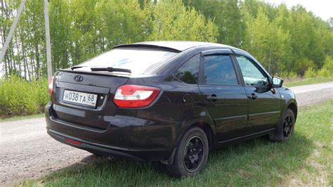 Черная Лада Гранта 1 лифтбек (Lada Granta) 30 фото — LadaBlack.Ru