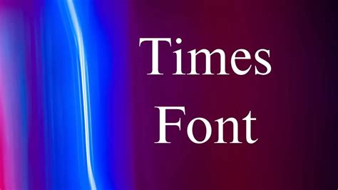 Times Font Free Download