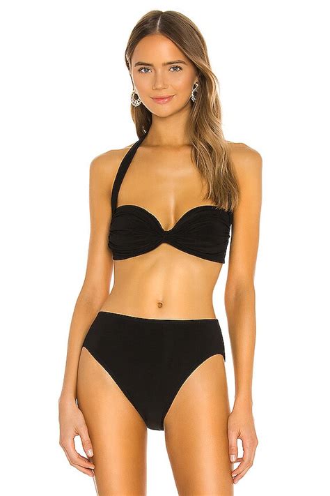 Norma Kamali X Revolve Bill Bra Bikini Top In Black Revolve