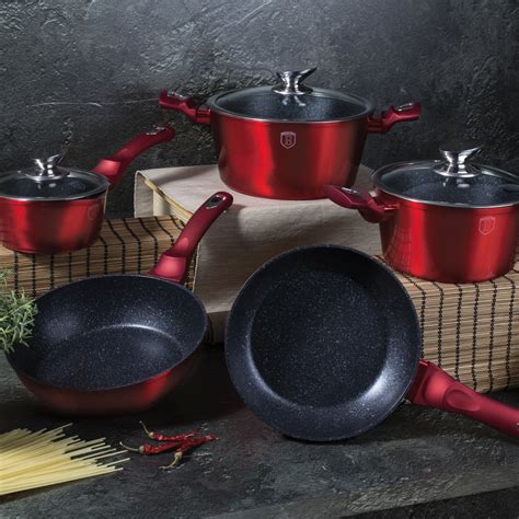 Berlinger Haus 10 Pc Cookware Set Aluminium Non Stick Pots Pans