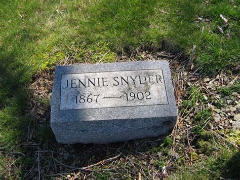 Jennie Ebner Snyder Monumento Find A Grave