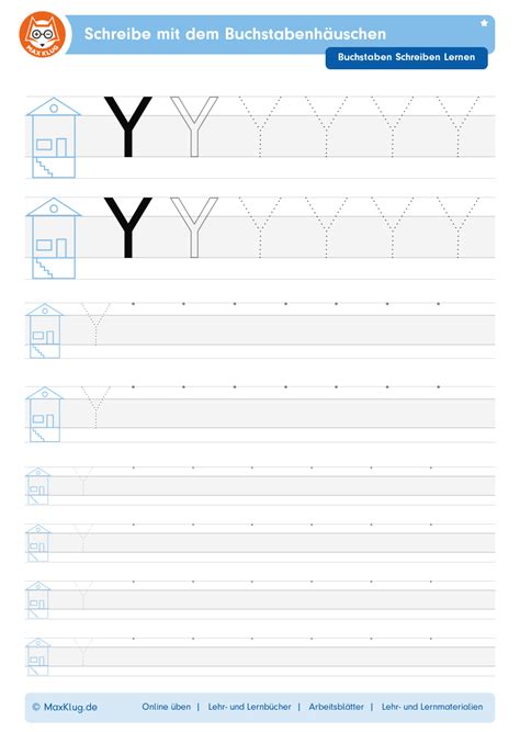 Schreibe mit dem Buchstabenhäuschen
