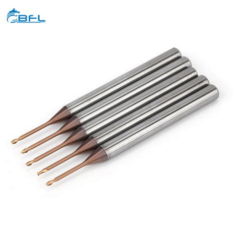 Bfl Carbide Flutes Long Neck Short Flute Ball Nose End Mill Milling