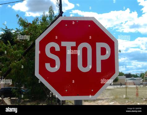 Stop sign ( road sign Stock Photo - Alamy