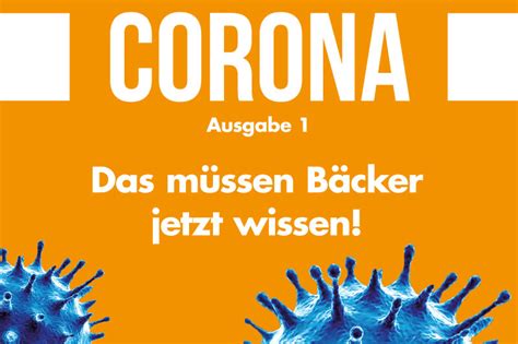 Corona Spezial Nr 1 Das müssen Bäcker jetzt wissen Bäckerwelt