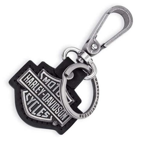 Harley Davidson® Cut Out Bar And Shield Logo Key Chain Fob Black 99444 06v Wisconsin Harley