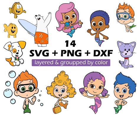 Bubble Guppies Svg Etsy