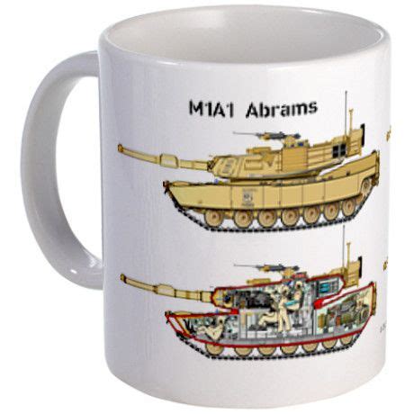 M1A1 Abrams Cutaway Mug By Delphic Abrams Unique Ceramics Cutaway