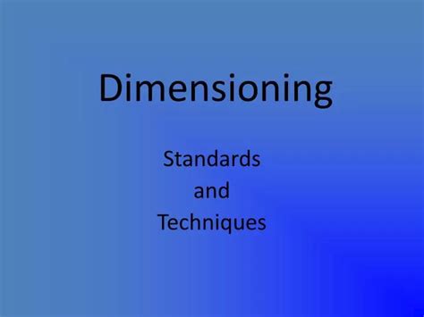 Ppt Dimensioning Powerpoint Presentation Free Download Id 2941207