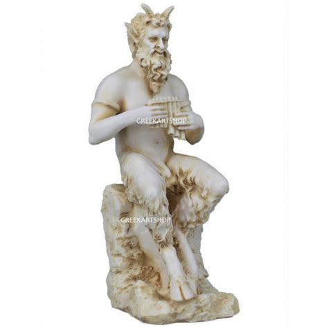 PAN Satyr Greek Nude God Of Nature Faunus Statue Sculpture Cast Marble
