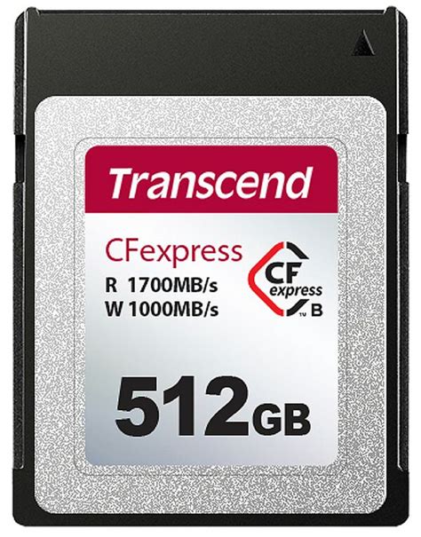 Transcend CFExpress Karte Type B TLC 1700 1000 MB S 512 GB