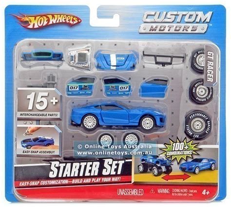 Hot Wheels Custom Motors Starter Set Gt Racer Online Toys Australia