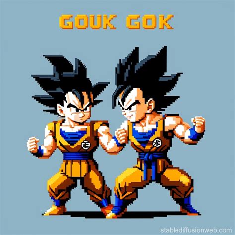 Goku's Training Session with Vegeta | Stable Diffusion Online