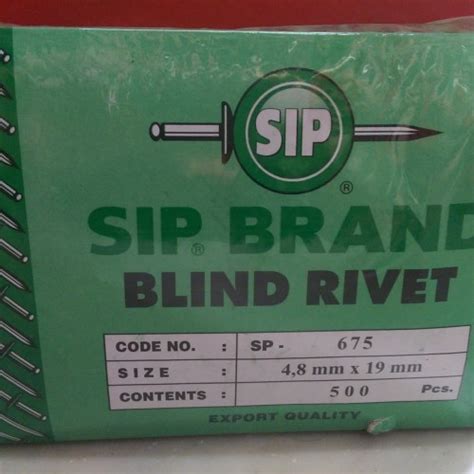 Jual PAKU RIVET SP 675 MEREK SIP 4 8 MM ISI 500 PCS PAKU LIPET