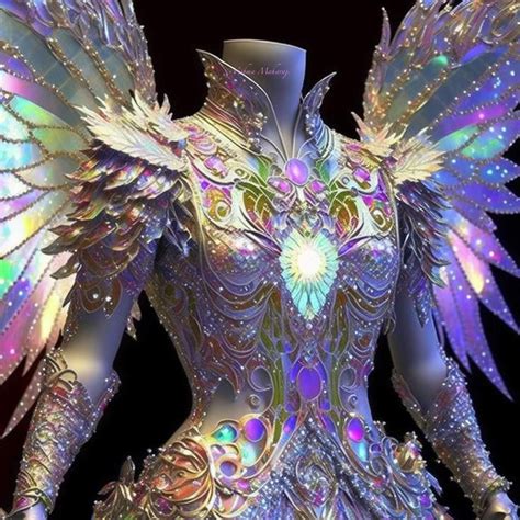 Gorgeous Fantasy Dress With Wings