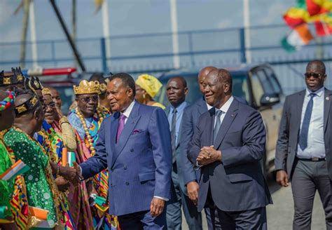 Coopération Arrivée à Abidjan du président congolais Denis Sassou