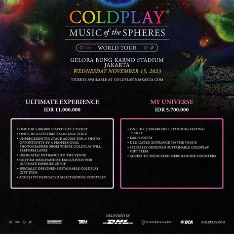 Ini Link Resmi Beli Tiket Murah Coldplay Harga Di Bawah Rp Juta