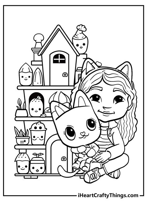 Gabbys Dollhouse Coloring Book 15 Pages I Heart Crafty Things